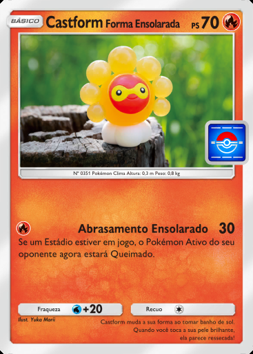 Castform Forma Ensolarada #057
