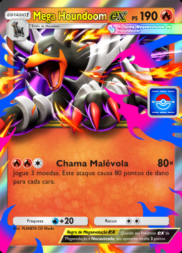 Mega Houndoom ex #080 · PROMO-B