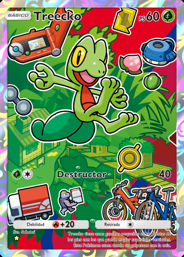 Treecko #007 · Sobre extraordinario Primeros Compañeros (SP1)
